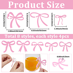 32Pcs 8 Styles Opaque Acrylic Wine Glass Cabochon&nbsp;OACR-SC0002-82B