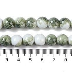 Baking Paint Glass Bead Strands&nbsp;GLAA-H031-01C-13
