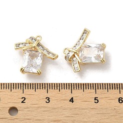 Brass with Glass Rhinestone Pendants&nbsp;KK-H455-30G