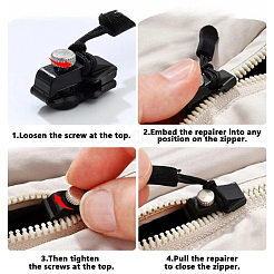 10 Sets Plastic & Nylon & Alloy Universal Zipper Repair Kit&nbsp;FIND-HY0005-33