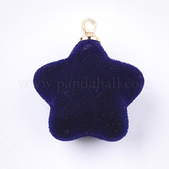 Flocky Acrylic Pendants&nbsp;FIND-T046-29