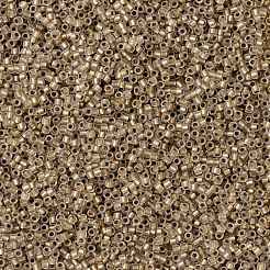 TOHOラウンドシードビーズ  日本製シードビーズ  （989fm）ブロンズライニングクリスタルマット  15/0  1.5mm  穴：0.7mm  約15000個/50g&nbsp;SEED-XTR15-0989FM