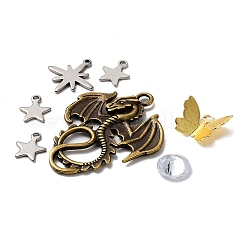 DIY Metal Feather Bookmark Making Kits&nbsp;DIY-SZ0008-97