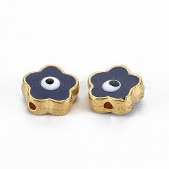 Rack Plating Alloy Enamel Beads&nbsp;LS-ENAM-S122-044B-02-RS