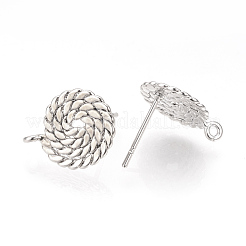 Brass Stud Earring Findings&nbsp;KK-T016-52P