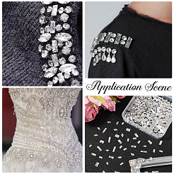 420Pcs 7 Style Glass Rhinestone Cabochons&nbsp;MRMJ-SC0001-51