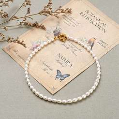 Natural Cultured Freshwater Pearl Beaded Necklaces&nbsp;NJEW-JN03100