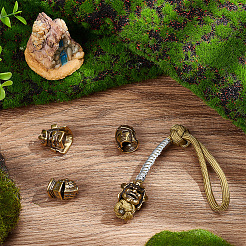 4Pcs 4 Styles Brass European Beads&nbsp;KK-NB0003-58