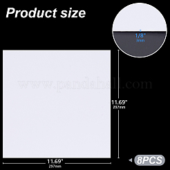 Square PVC Foam Board&nbsp;LS-AJEW-WH0348-588