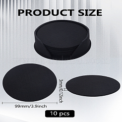 10Pcs Felt Cup Mat&nbsp;AJEW-LP0001-23