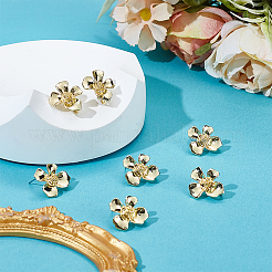40Pcs Flower Alloy Stud Earrings&nbsp;MAK-HY0001-07