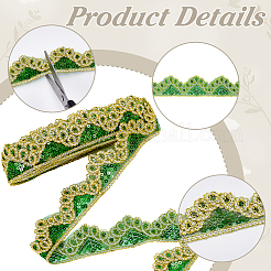 Triangle Lace Sequins Lace Ribbon&nbsp;OCOR-WH0101-25B