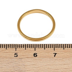 304 Stainless Steel Plain Band Rings&nbsp;RJEW-P151-01G-01