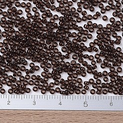 MIYUKIラウンドロカイユビーズ  日本製シードビーズ  11/0  （rr135)透明なルートビール  11/0  2x1.3mm  穴：0.8mm  約1111個/10g&nbsp;X-SEED-G007-RR0135