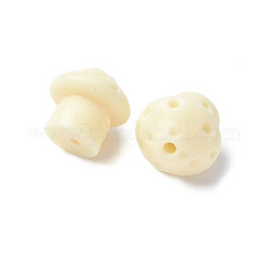 天然タグアビーズジュエリー  キノコ  ナットビーズ  古いレース  14x14.5~15x14.5~15mm  穴：1.6mm&nbsp;WOOD-V001-04
