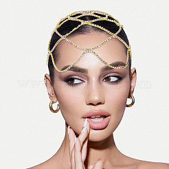 Alloy Rhinestone Headband&nbsp;OHAR-WH0011-64G