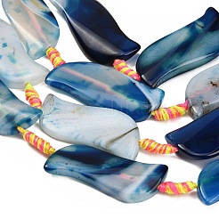 Dyed & Heated Natural Banded Agate Beads Strands&nbsp;GG-CBAB9C6-B01-01