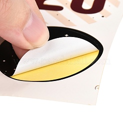 Christmas Theme Round Paper Gift Tag Self-Adhesive Stickers&nbsp;DIY-K032-82E