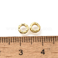 真鍮ビーズ  カドミウムフリー＆ニッケルフリー＆鉛フリー  フラットラウンド  18KGP本金メッキ  5x1.6mm  穴：2.7mm&nbsp;KK-K398-06A-G