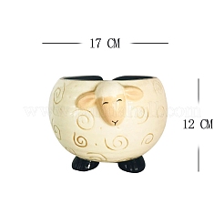 Lovely Sheep Shape Handmade Porcelain Yarn Bowl Holder&nbsp;SENE-PW0022-04