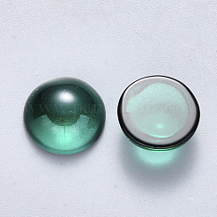 Transparent Spray Painted Glass Cabochons&nbsp;GLAA-S190-013B-C01