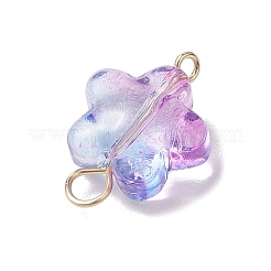 30Pcs Glass Star Connector Charms&nbsp;PALLOY-JF03139
