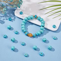 40Pcs 2 Styles Synthetic Turquoise European Beads&nbsp;G-PH0002-56