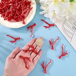 70Pcs Opaque Acrylic Imitation Coral Beads&nbsp;SACR-SC0001-64
