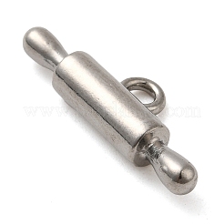 304ステンレスペンダント  バーチャーム  ステンレス鋼色  8.5x24x5mm  穴：2.5mm&nbsp;STAS-M070-33P