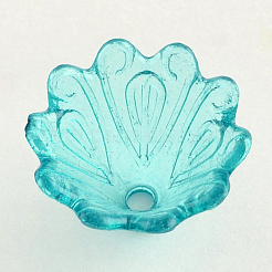透明アクリル花座ビーズキャップ  より多くの花びら  ミックスカラー  15.5x10mm  穴：1.8mm  約1430個/500g&nbsp;TACR-Q004-M01