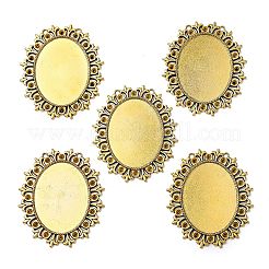 Tibetan Style Cabochon Settings  for Cabochon & Rhinestone&nbsp;TIBEP-554-AG-LF