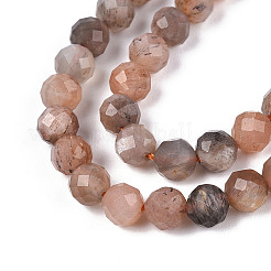 Natural Multi-Moonstone Beads Strands&nbsp;G-TAC0024-01A-03