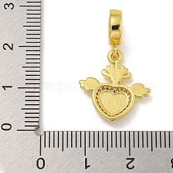 Rack Plating Brass Enamel European Dangle Charms&nbsp;KK-I718-26G