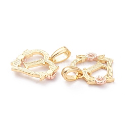 Real 18K Gold Plated Brass  Pendants&nbsp;KK-J042-43G-I