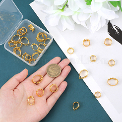 32Pcs 8 Styles Brass Cabochon Settings&nbsp;KK-PH0010-25
