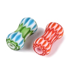 Handmade Millefiori Glass Bone Shape Beads&nbsp;LA-N002-38A
