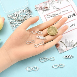 30Pcs 6 Styles 201 Stainless Steel & Alloy Connector Charms&nbsp;STAS-YW0003-10