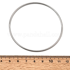 女性用2mm 304ステンレススチール製バングル  変色なし  ステンレス鋼色  内径：2.56インチ（6.5cm）&nbsp;SA-CBA37BC-23C-P