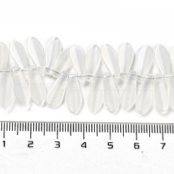 電気メッキガラスビーズセット  ティアドロップ  クリアAB  16x6x3.5mm  穴：0.8mm  約202個/連  25.20インチ（64cm）&nbsp;X-EGLA-C005-01A-AB01