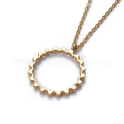 (Jewelry Parties Factory Sale)304 Stainless Steel Pendant Necklaces&nbsp;NJEW-E141-32