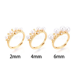 Crown Brass Micro Pave Cubic Zirconia Cup Peg Ring Settings&nbsp;LS-KK-N274-09G