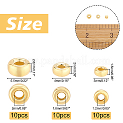 30Pcs 3 Style 925 Sterling Silver Spacers Beads&nbsp;STER-PH0001-10