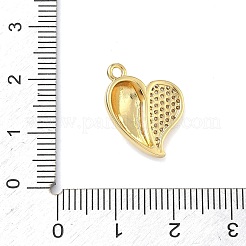 Brass Micro Pave Cubic Zirconia Pendants&nbsp;KK-C254-05B-G