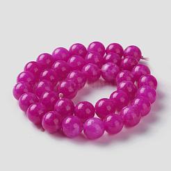 Natural White Jade Imitation Pink Sugilite Beads Strands&nbsp;G-I299-F11-8mm