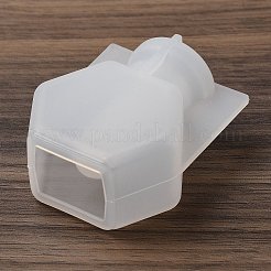 DIYのウィッシングボトルシリコンモールド  流砂型  レジン型  UVレジン用  エポキシ樹脂工芸品作り  ホワイト  六角  50x42x24mm  内径：16x21mm&nbsp;SIMO-C014-01C