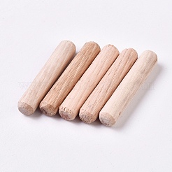 木製ダボピン  木工クラフトロッド  家具取り付け工具用  バリーウッド  30x6mm&nbsp;AJEW-WH0105-06A