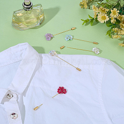 5Pcs Forget-me-not Alloy Lapel Pins&nbsp;JEWB-PH01277