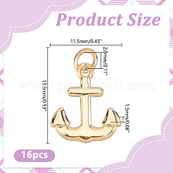 16Pcs Brass Pendants&nbsp;KK-HY0004-46