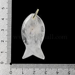 Natural Quartz Crystal Pendants&nbsp;G-Z102-02G-06