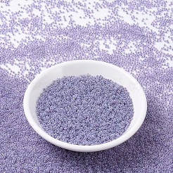 MIYUKIラウンドロカイユビーズ  日本製シードビーズ  11/0  （rr525)紫セイロン  2x1.3mm  穴：0.8mm  約50000個/ポンド&nbsp;SEED-G007-RR0525